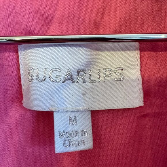 Sugarlips Hot Pink Teddy Coat Jacket Size M - Picture 4 of 4